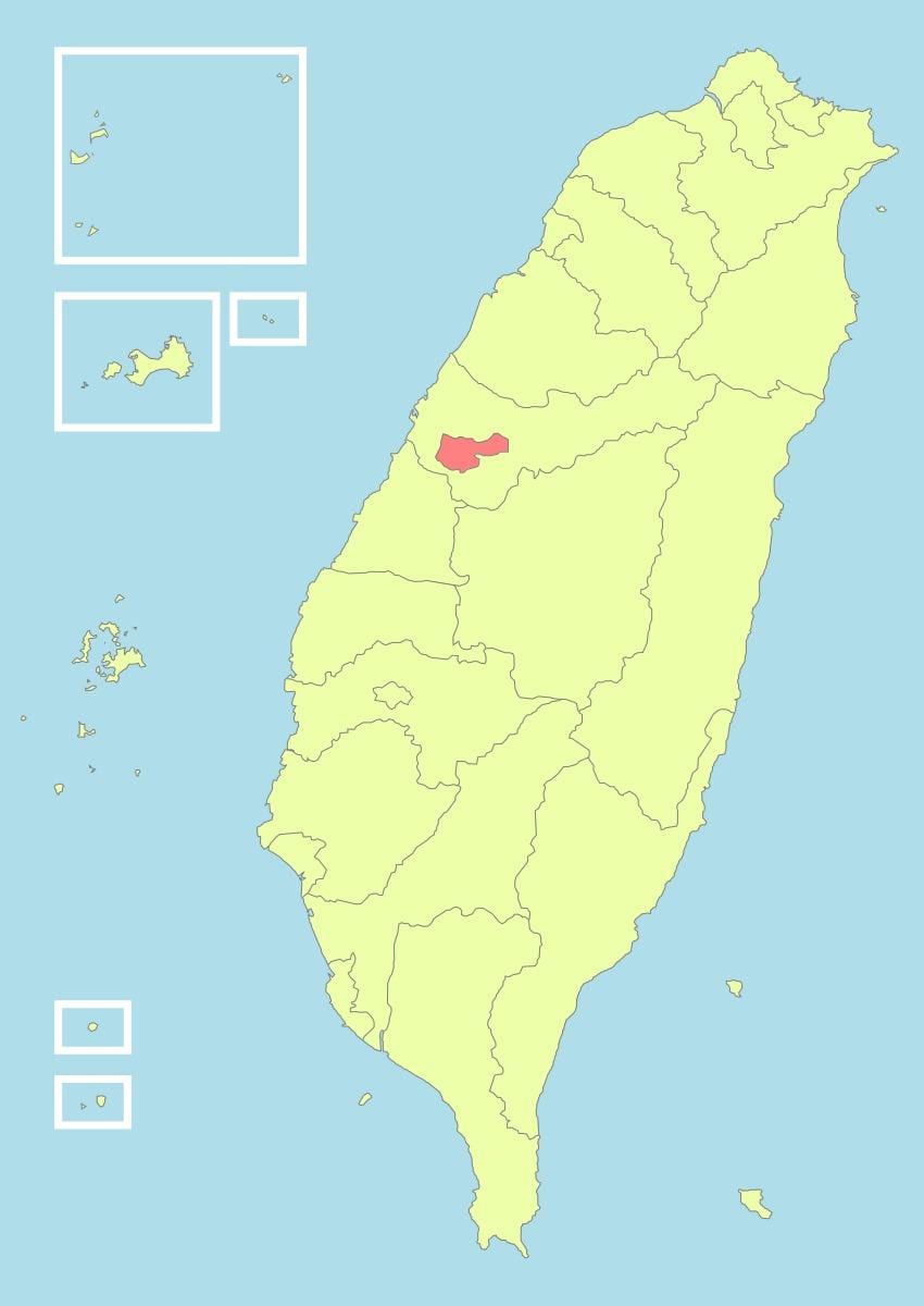 Mapa de Taiwán, taichung