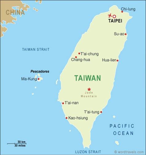 Taiwán taoyuan aeroporto internacional mapa