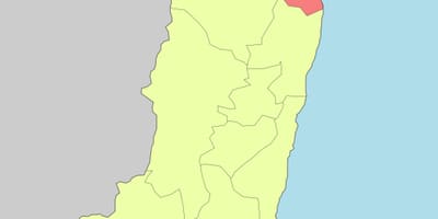 Mapa de hualien Taiwán
