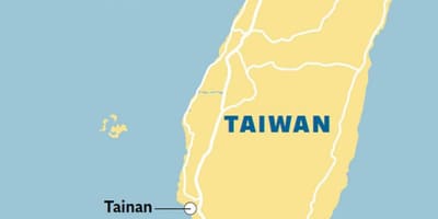 Taiwán, tainan mapa