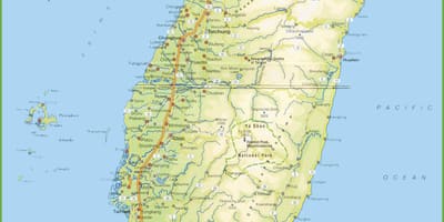 Mapa de Taiwán camping