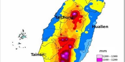 Mapa de Taiwán clima