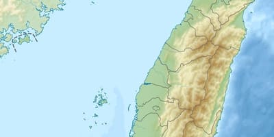 Mapa da illa de Taiwán