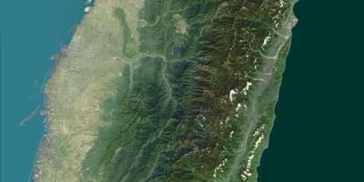 Mapa de Taiwán por satélite