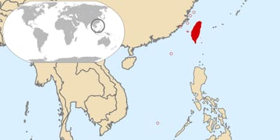 Taiwán global mapa