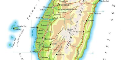 Mapa de Taiwán río