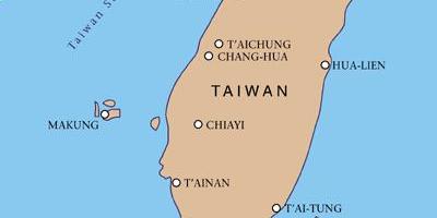 Taiwán aeroporto internacional mapa